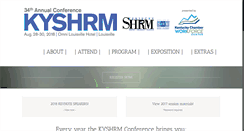 Desktop Screenshot of kyshrmconference.com